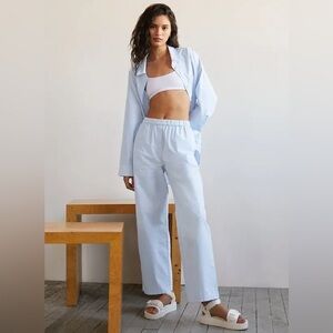 Aritzia - WHITE Wilfred Poplin Boardwalk Pants